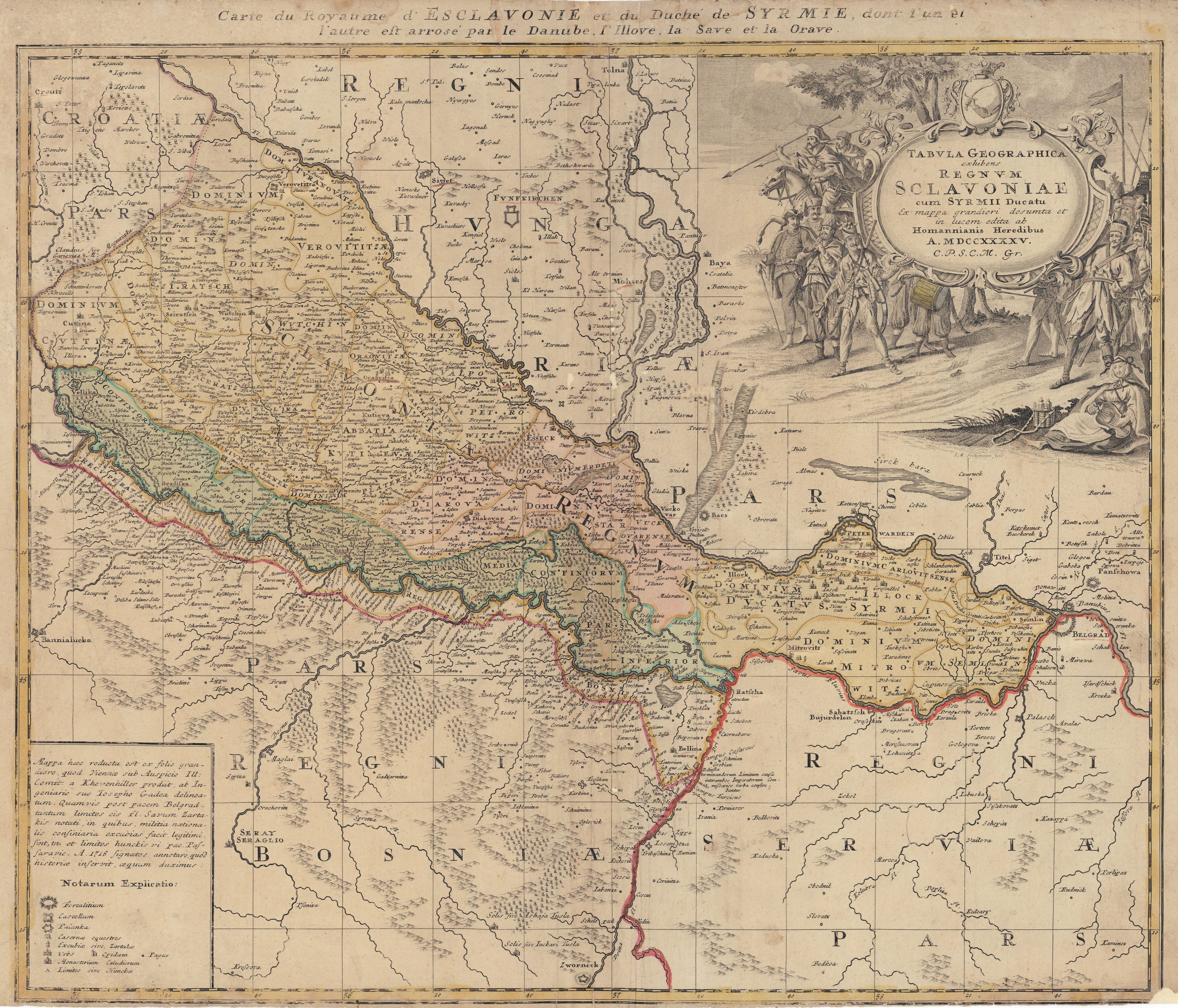 Szlavónia térképe (1745)